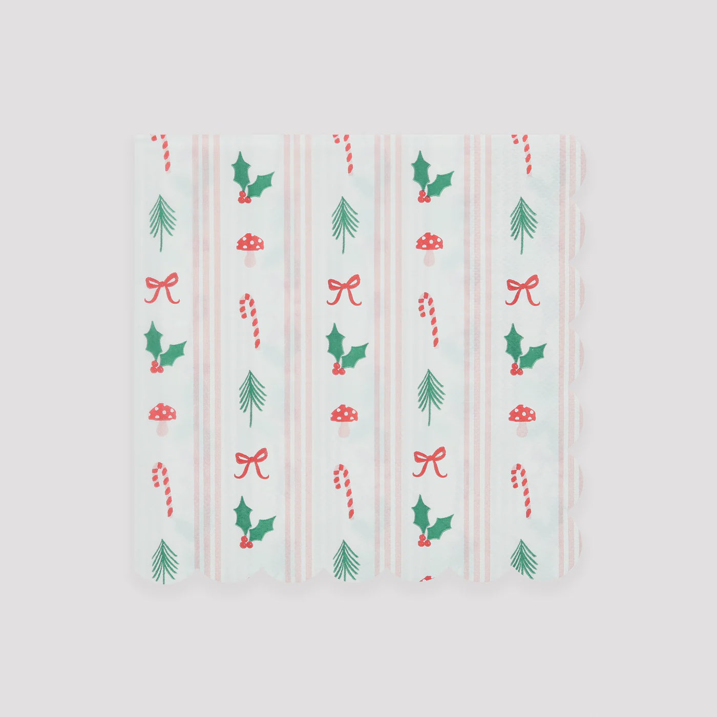 Meri Meri Festive Icon Stripe Large Napkins