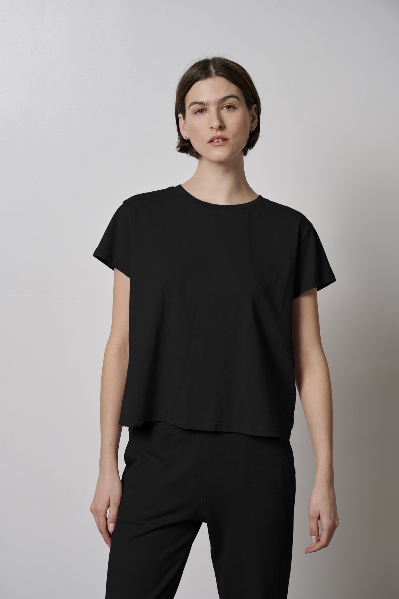 Velvet by Graham & Spencer Topanga Cotton Tee Black