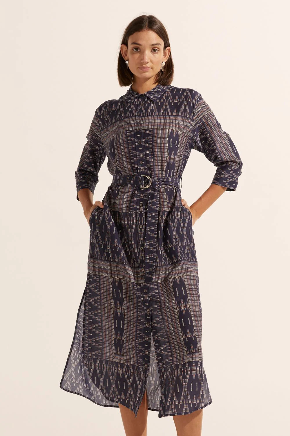 Zoe Kratzmann Pinpoint Dress Midnight Aztec