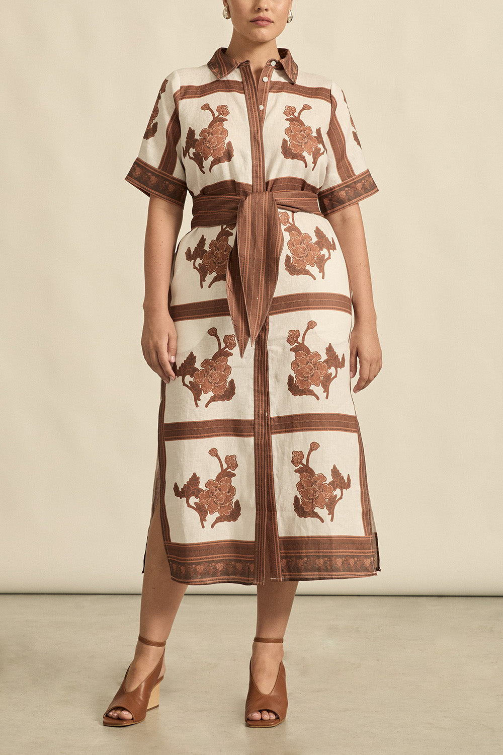 Zoe Kratzmann Roam Dress Coffee Collage