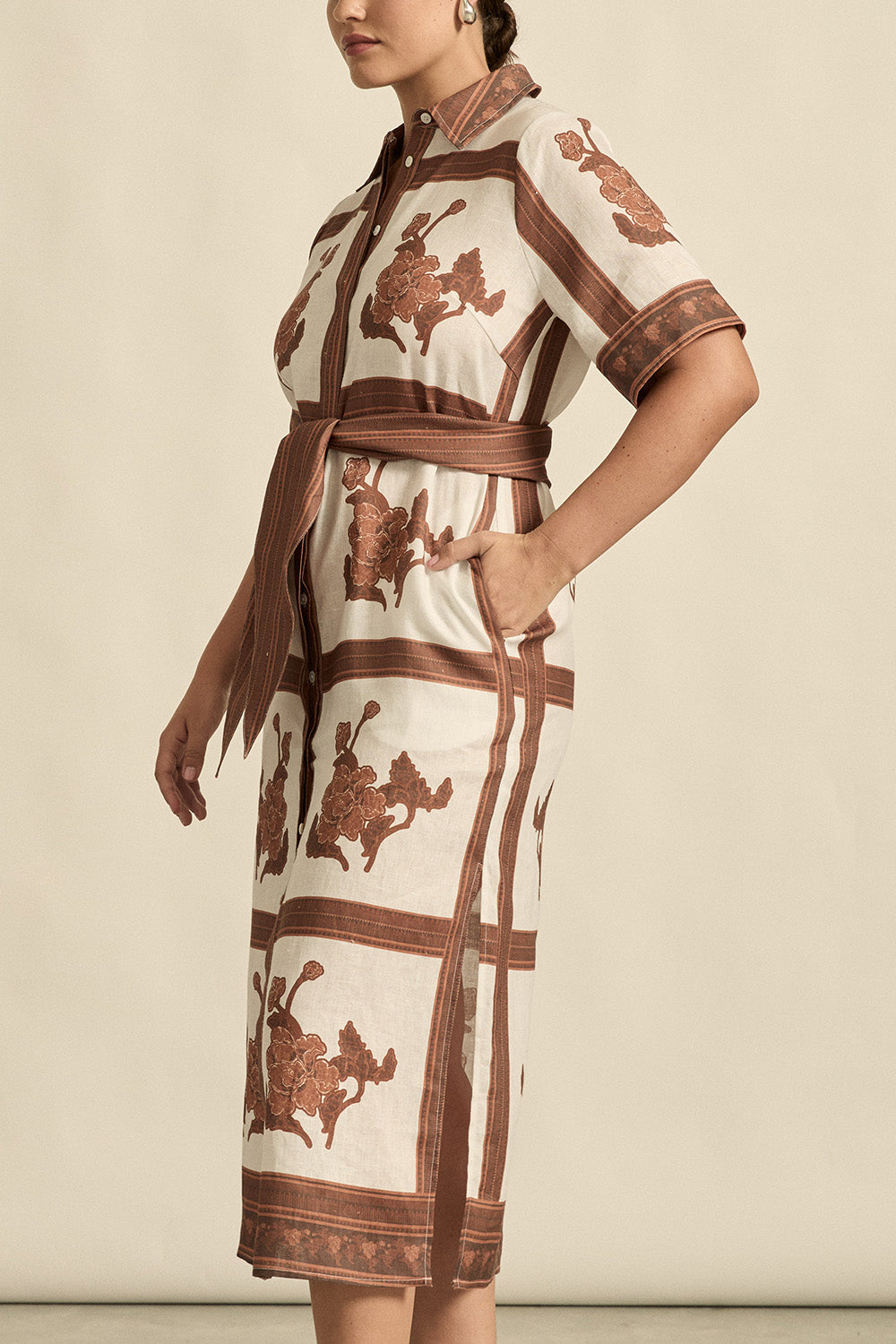 Zoe Kratzmann Roam Dress Coffee Collage