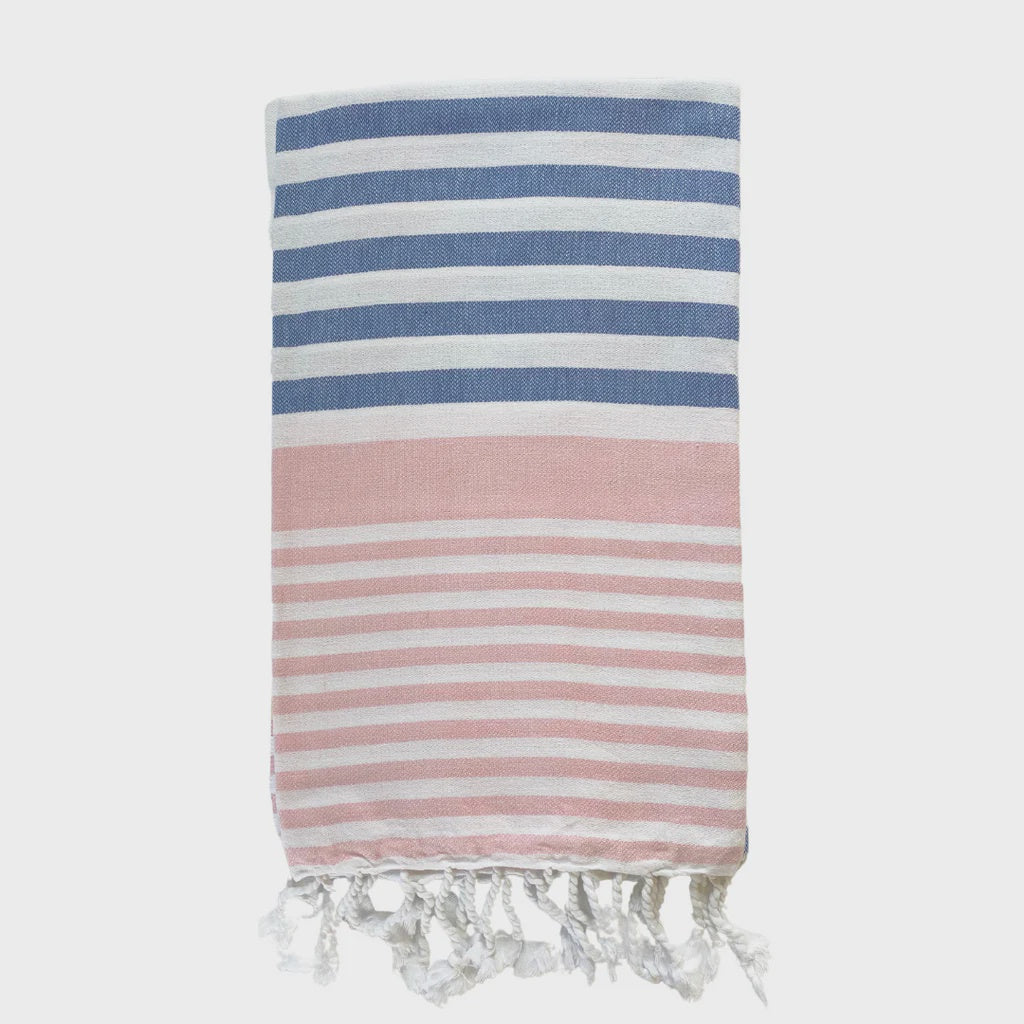 I & J Turkish Towel Sofia Denim Pale Pink