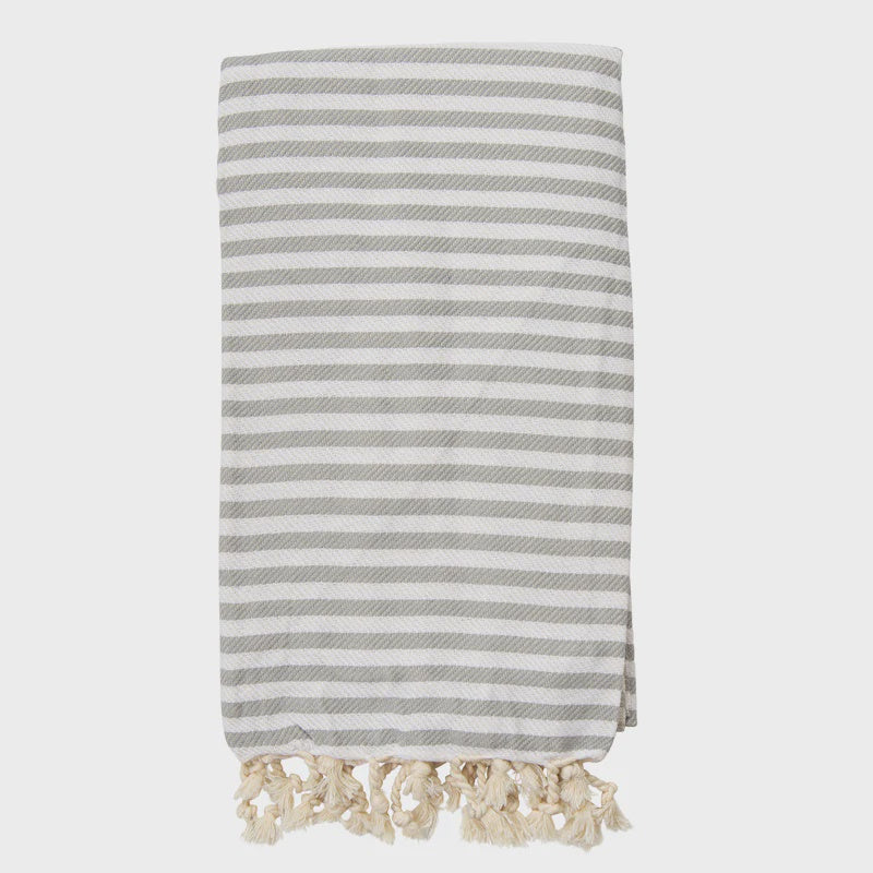 I & J Turkish Towel St Tropez Grey