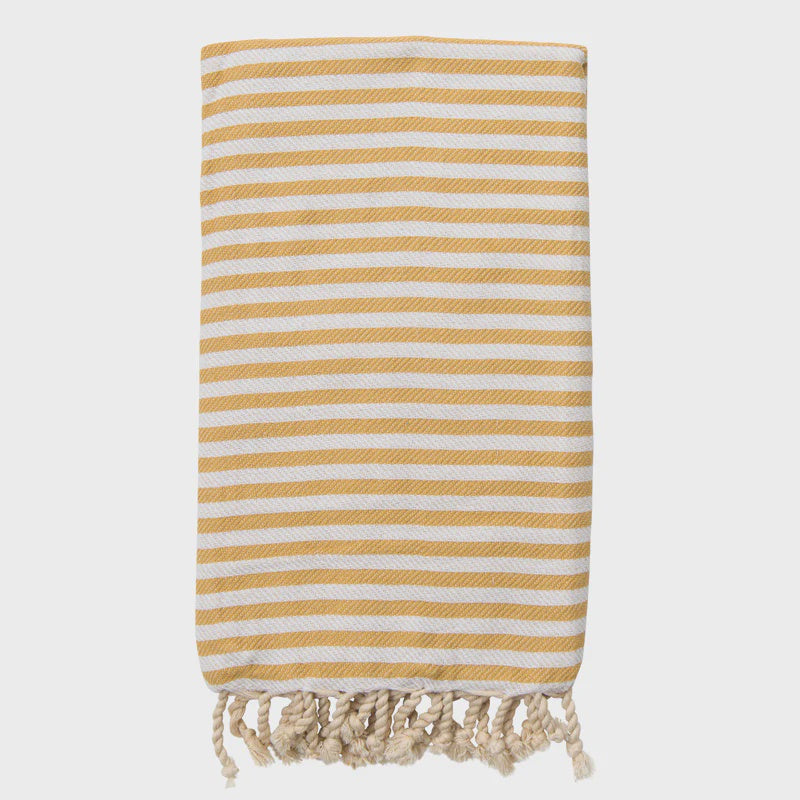 I & J Turkish Towel St Tropez Mustard