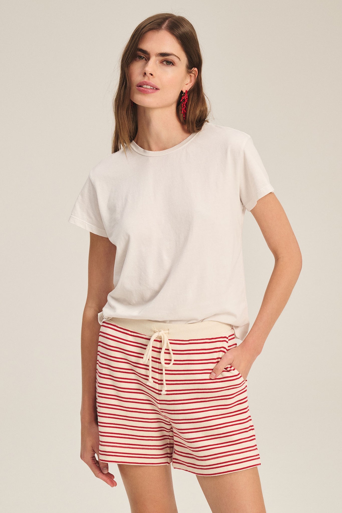 Tia Cotton Tee Beach by Velvet