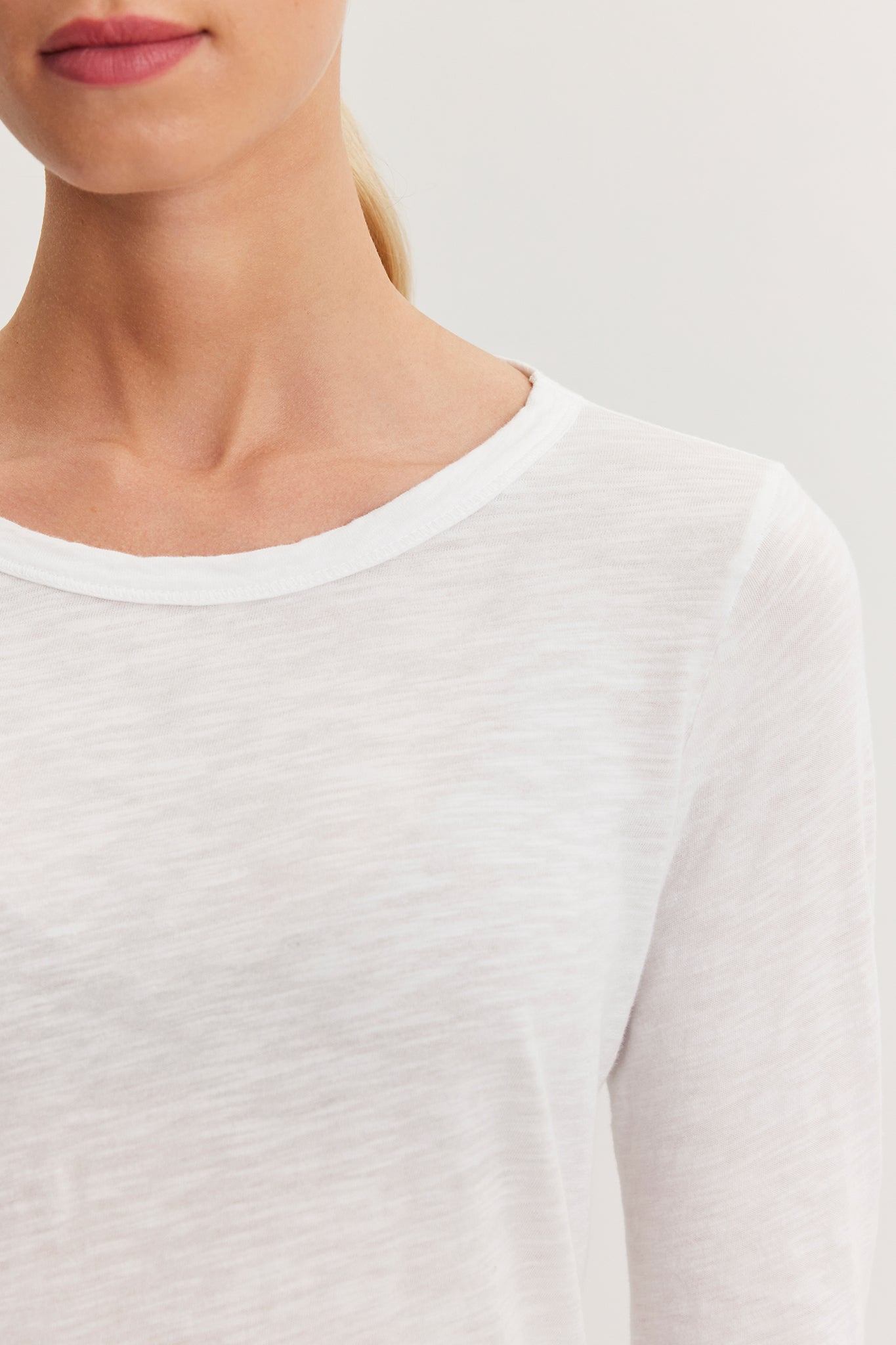 Velvet by Graham & Spencer Lizzie Cotton Long Sleeve Tee