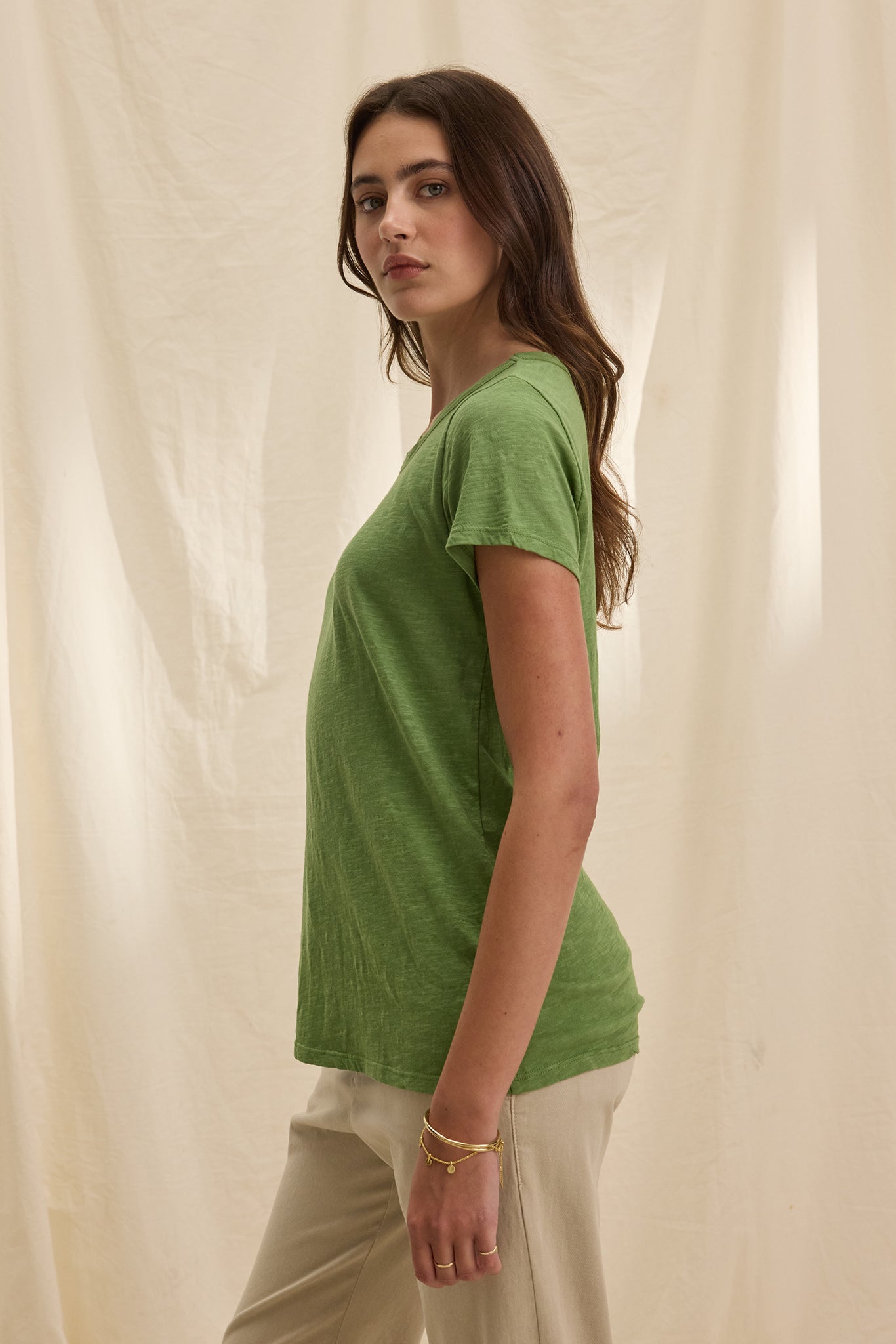 Velvet by Graham & Spencer Tilly Cotton Tee Argyle