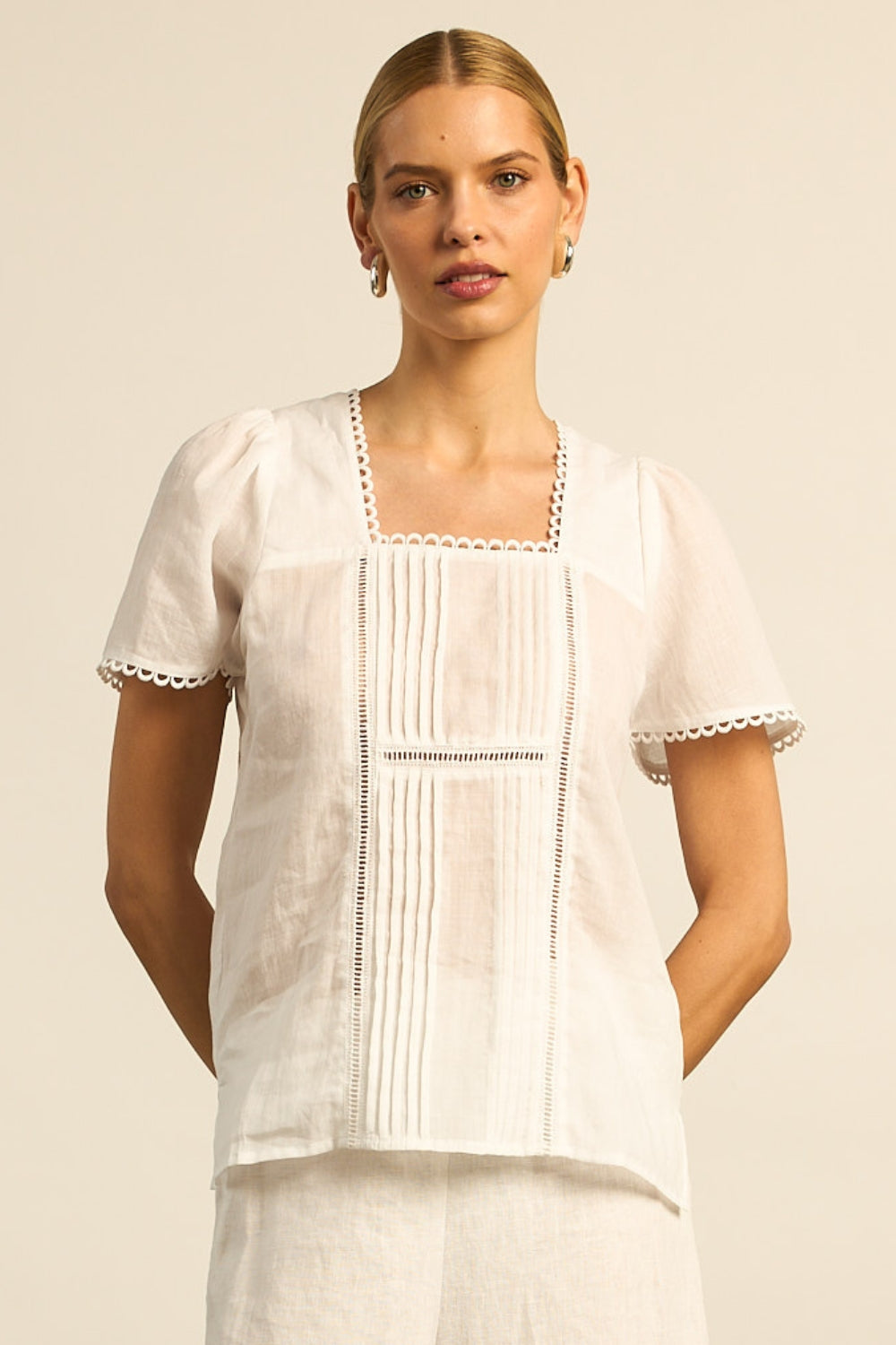 Zoe Kratzmann Yonder Top Porcelain