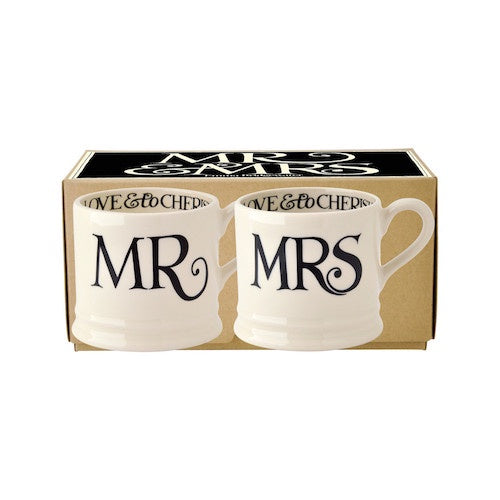 Emma Bridgewater Black Toast Mr & Mrs Mugs