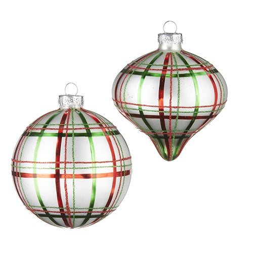 Red and Green Plaid Bauble Tulip