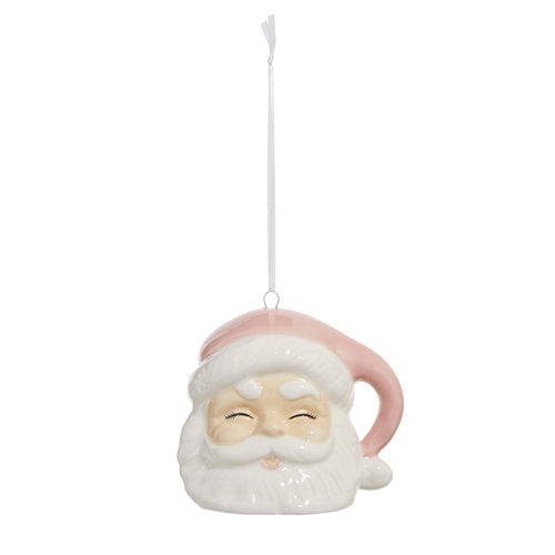 Pink Santa Bauble