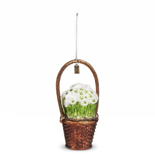 Basket of Paperwhites Ornament