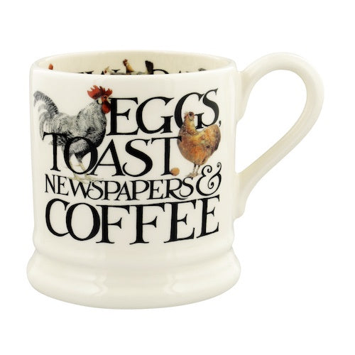 Emma Bridgewater Rise & Shine Eggs & Toast 1/2 Pint Mug