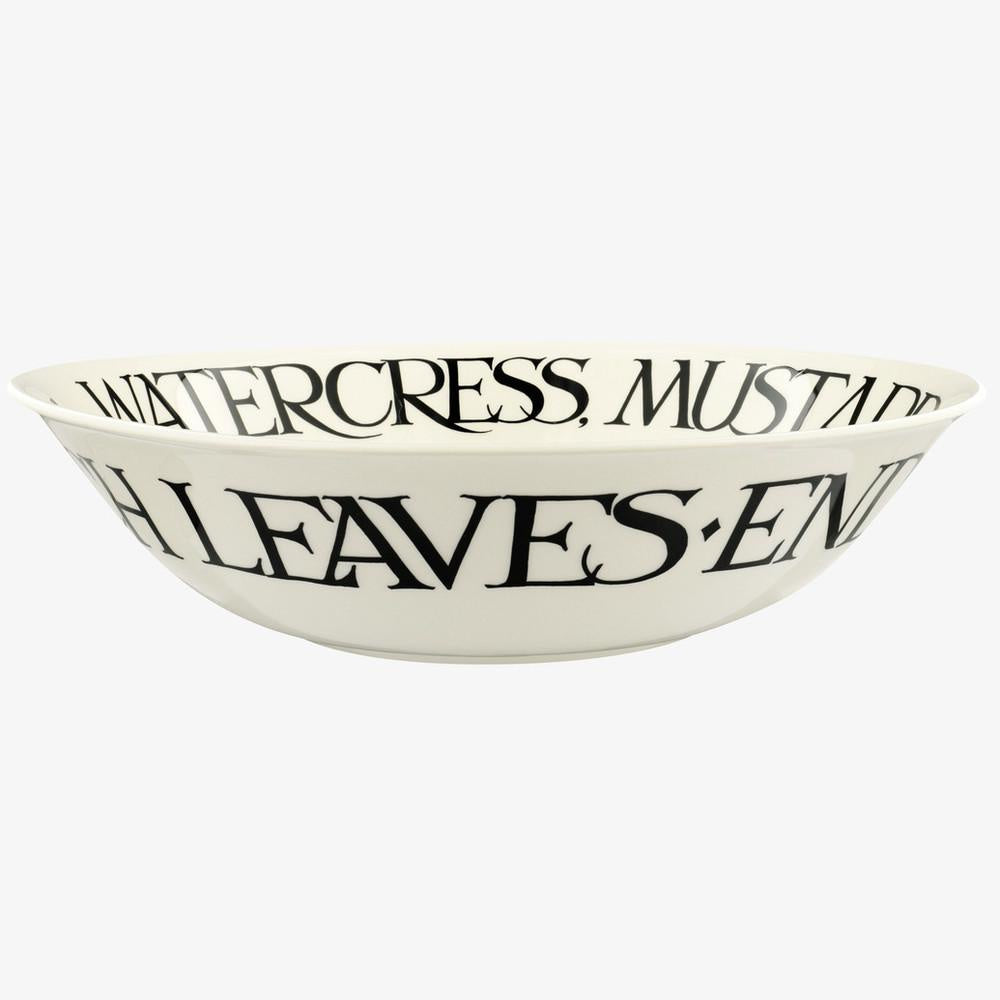 Emma Bridgewater Black Toast Mizuna Salad Large Dish