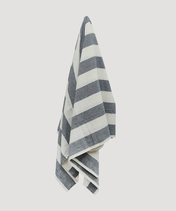 Blue Striped Tablecloth Small