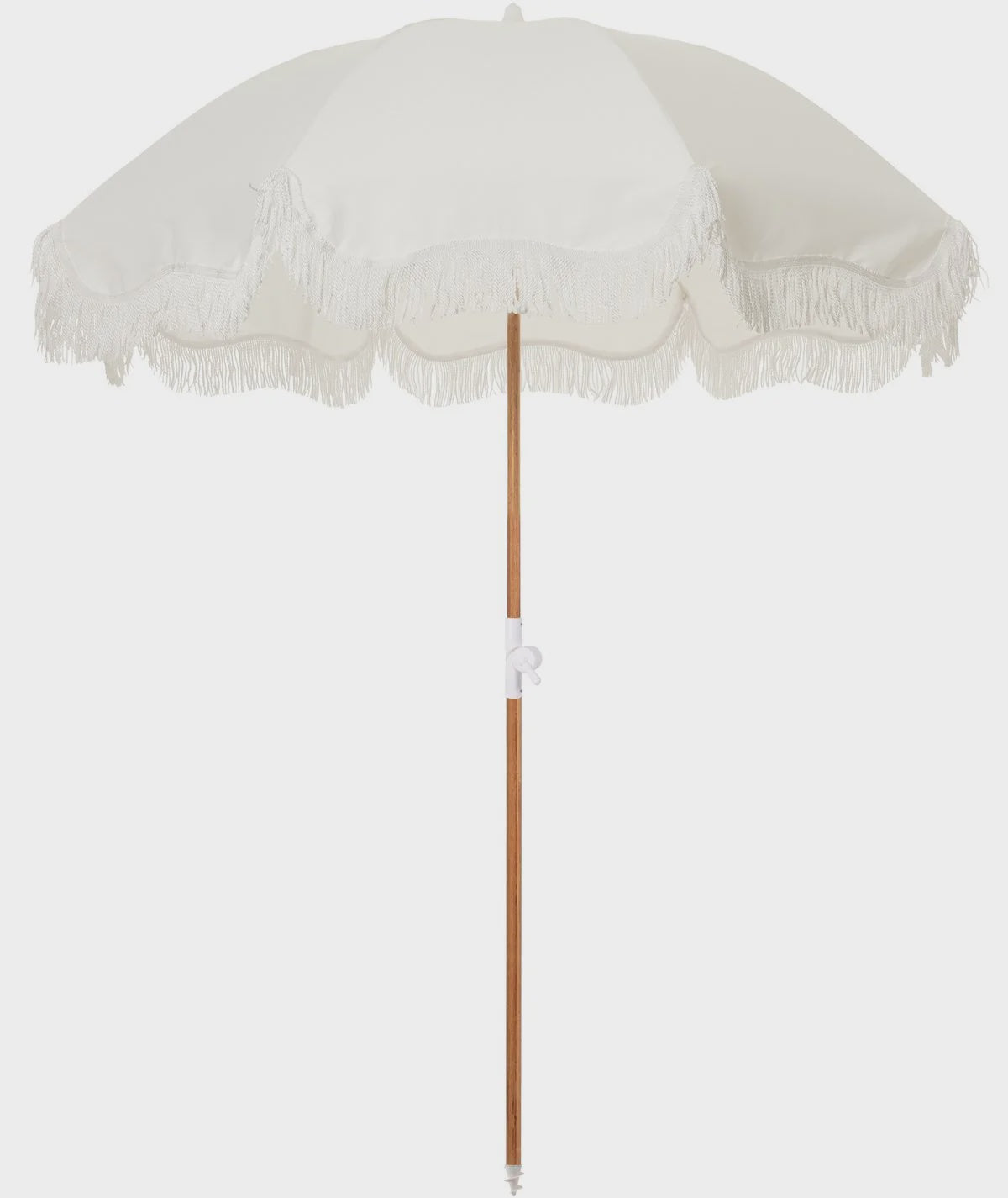 Business and Pleasure Holiday Beach Umbrella Antique White