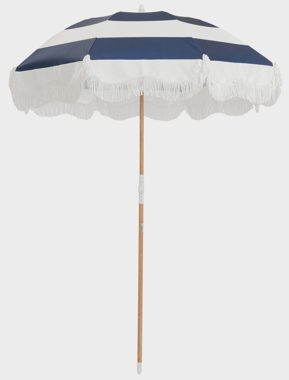 Business and Pleasure Holiday Beach Umbrella Navy Capri Stripe