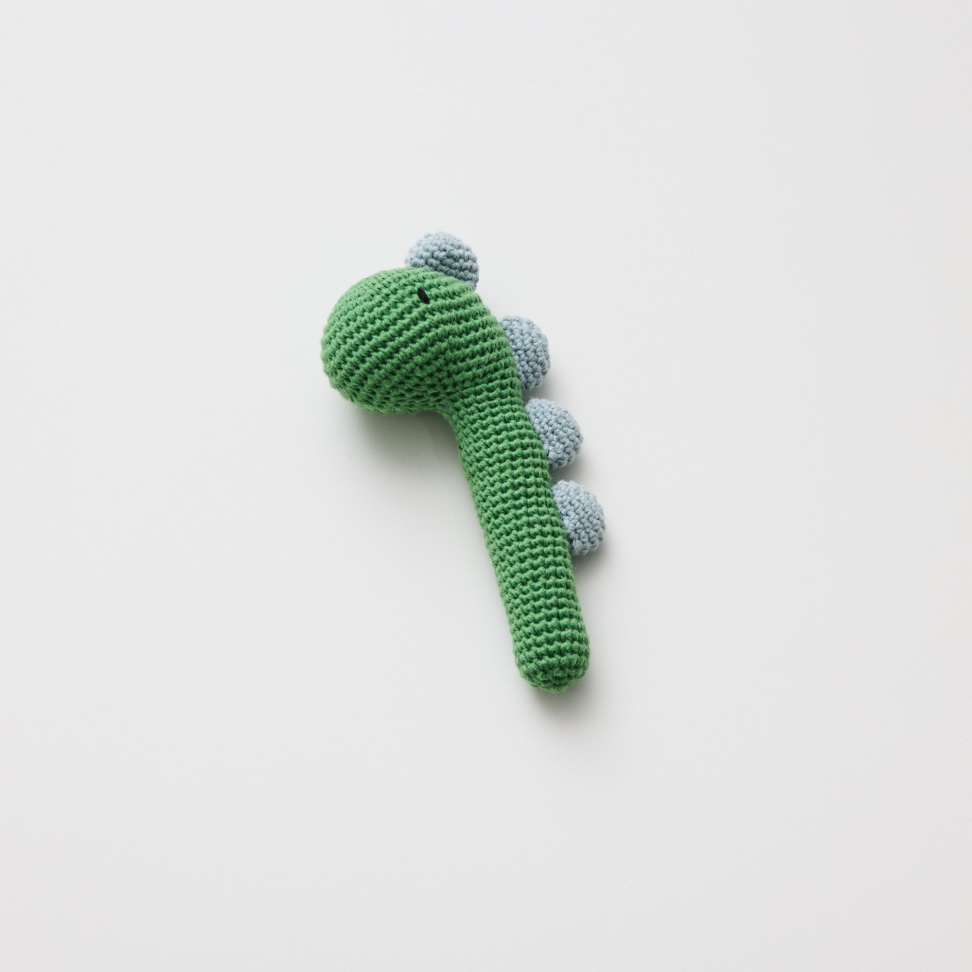 Over the Dandelions Crochet Rattle Dinosaur