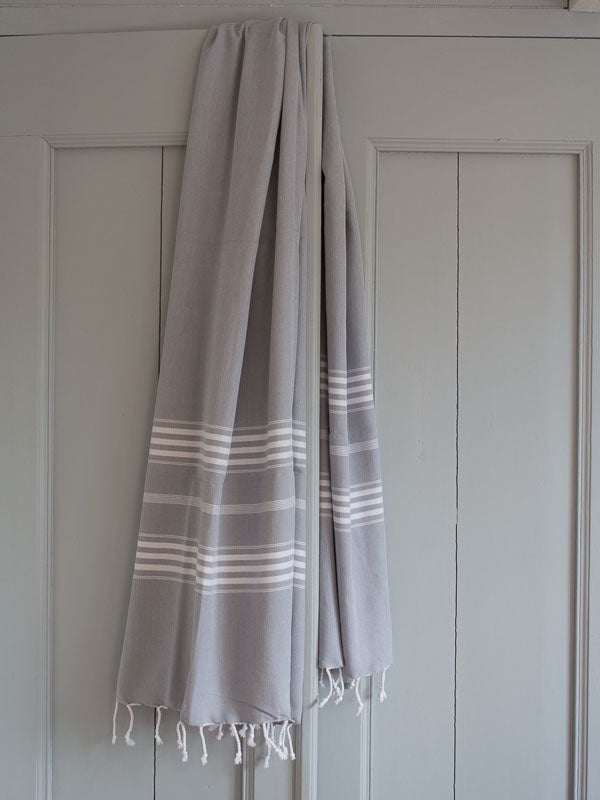 Hammam Towel 210x100cm Grey Striped