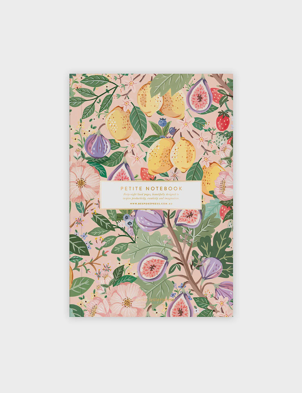 Bespoke Letterpress Petite Notebook Summer Fruit (Lined)