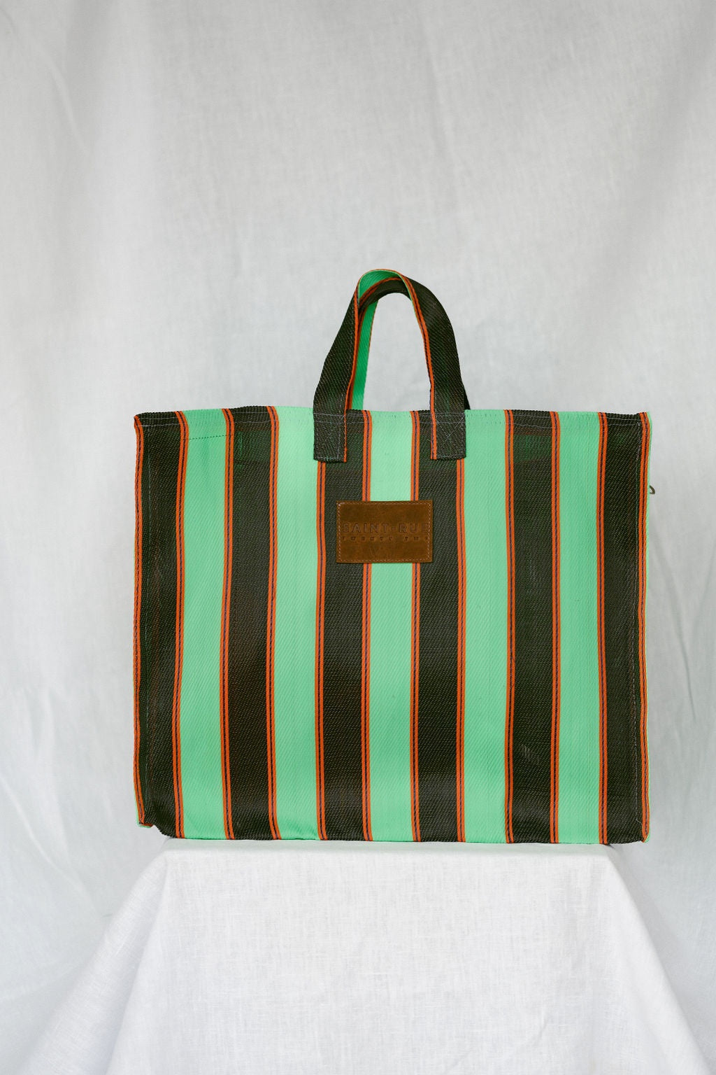 Saint Rue 22 Large Tote - Green and Brown