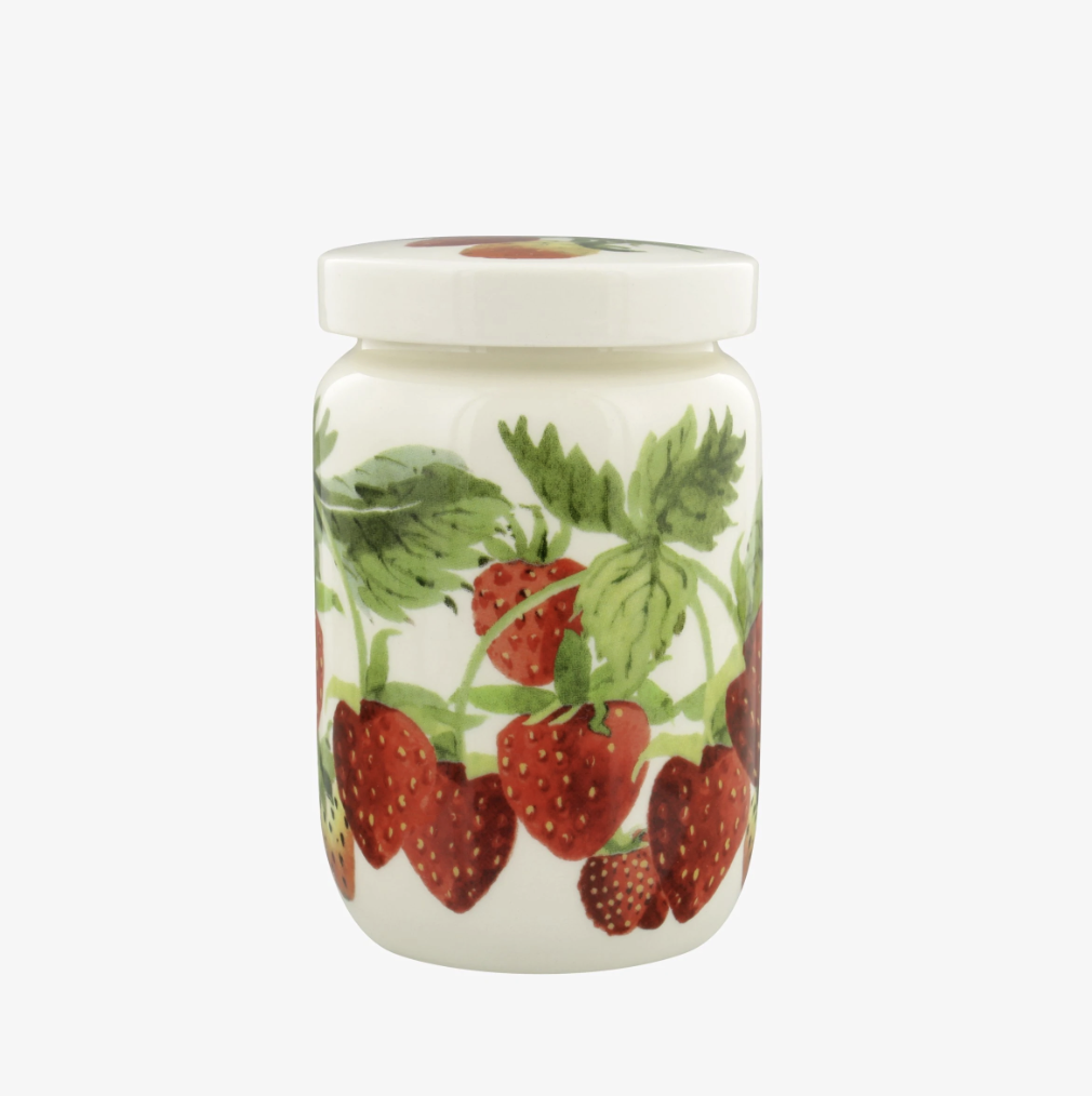 Emma Bridgewater Strawberries Med Jam Jar w.Lid