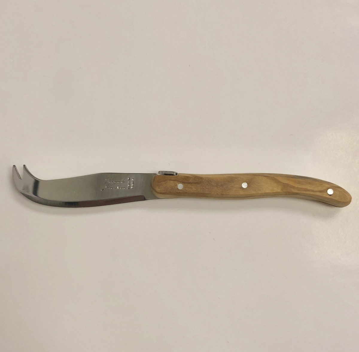 Laguiole Short Cheese Knife 16cm Olive Wood