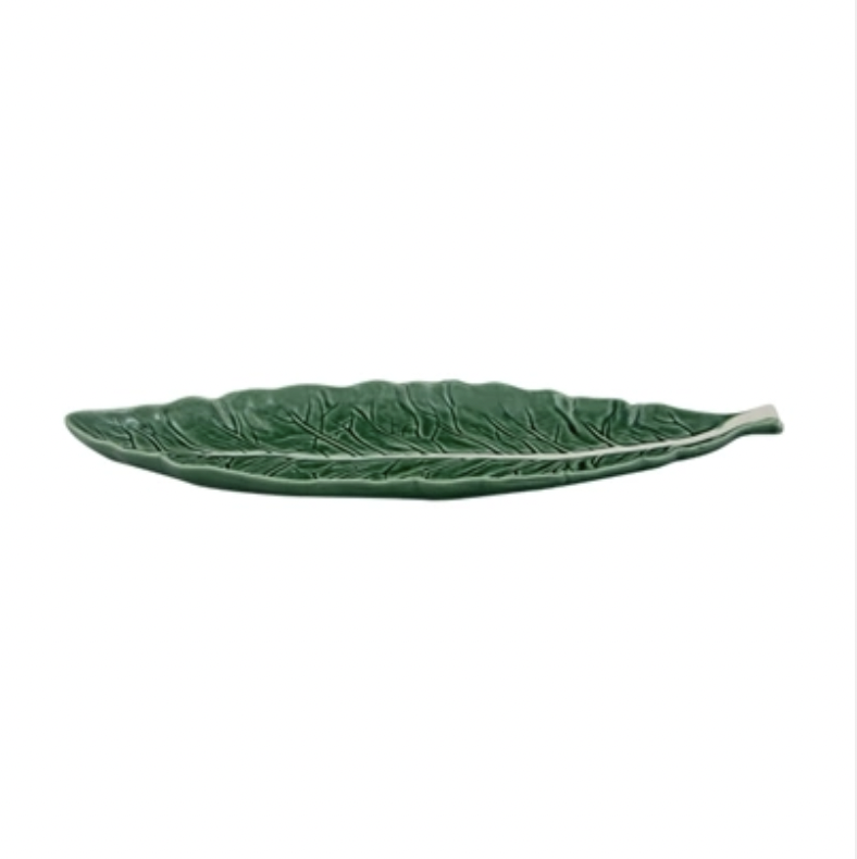 Bordallo Cabbage Leaf Narrow 40 Natural