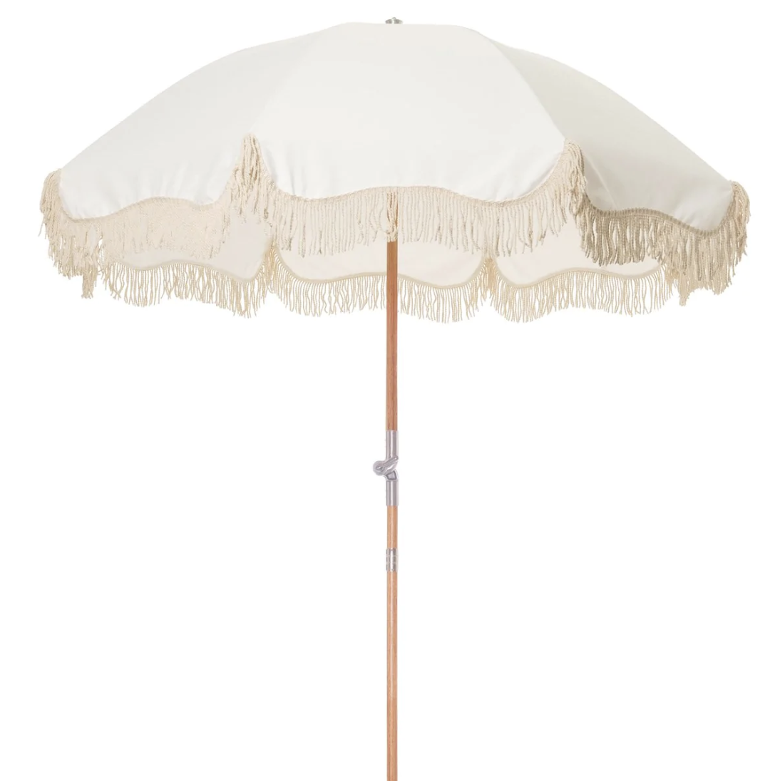 Business and Pleasure Premium Beach Umbrella Antique White