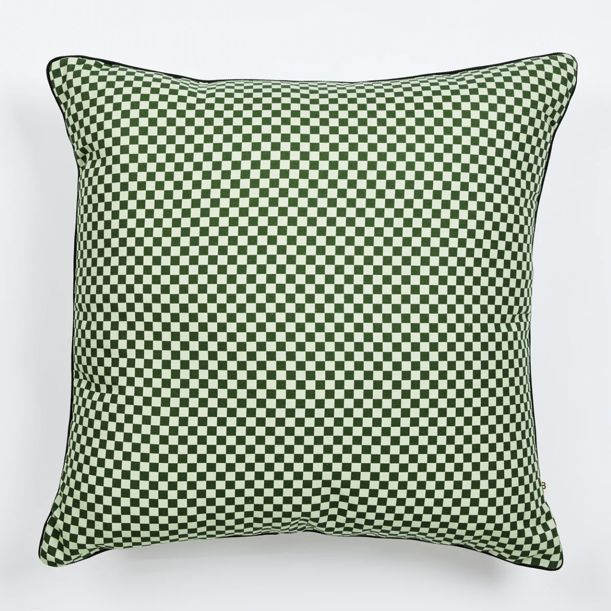 Bonnie and Neil Tiny Checkers Leaf Outdoor Cushion 60x60cm