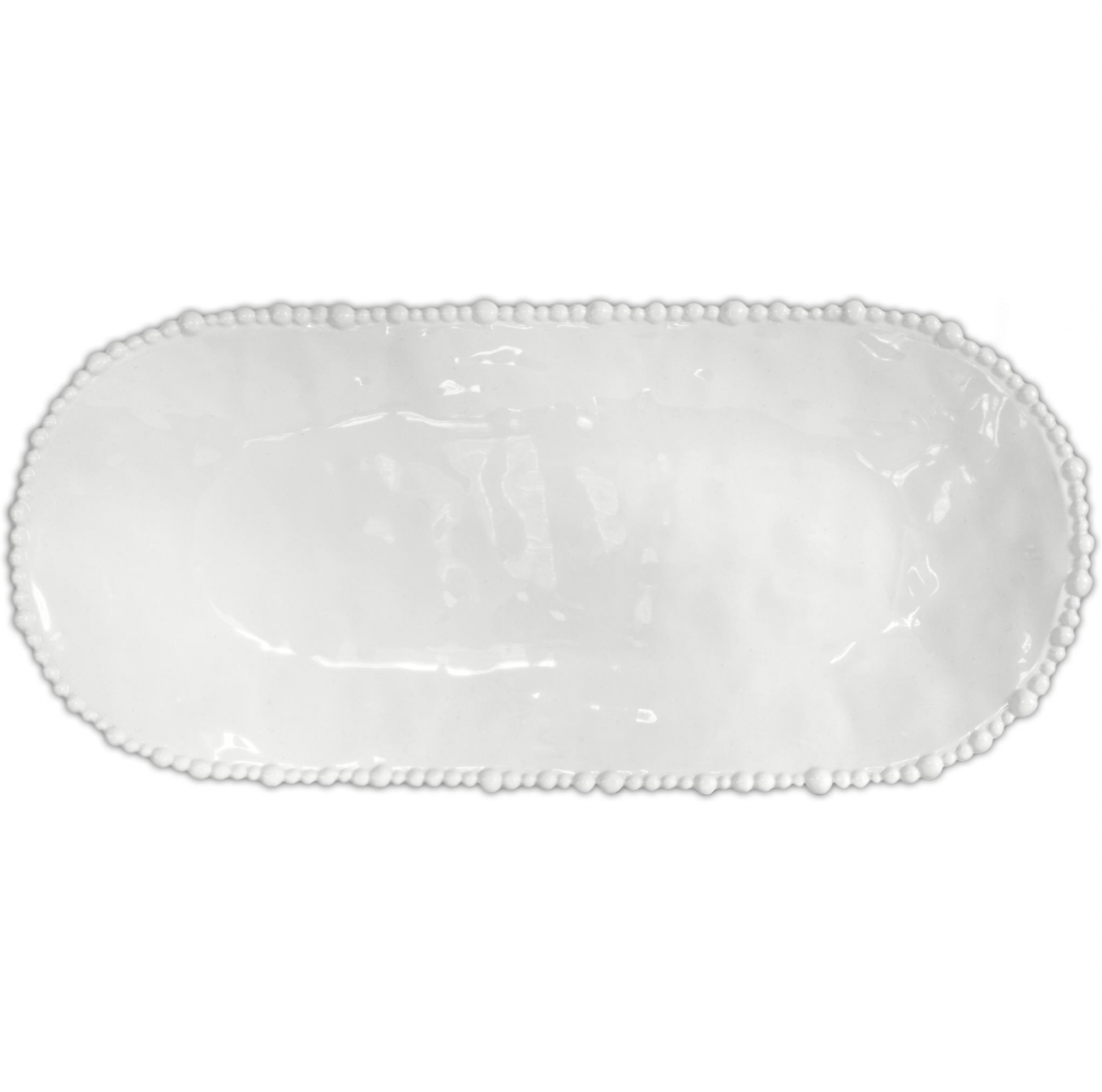 Baci Melamine White Oval Platter 53x24cm