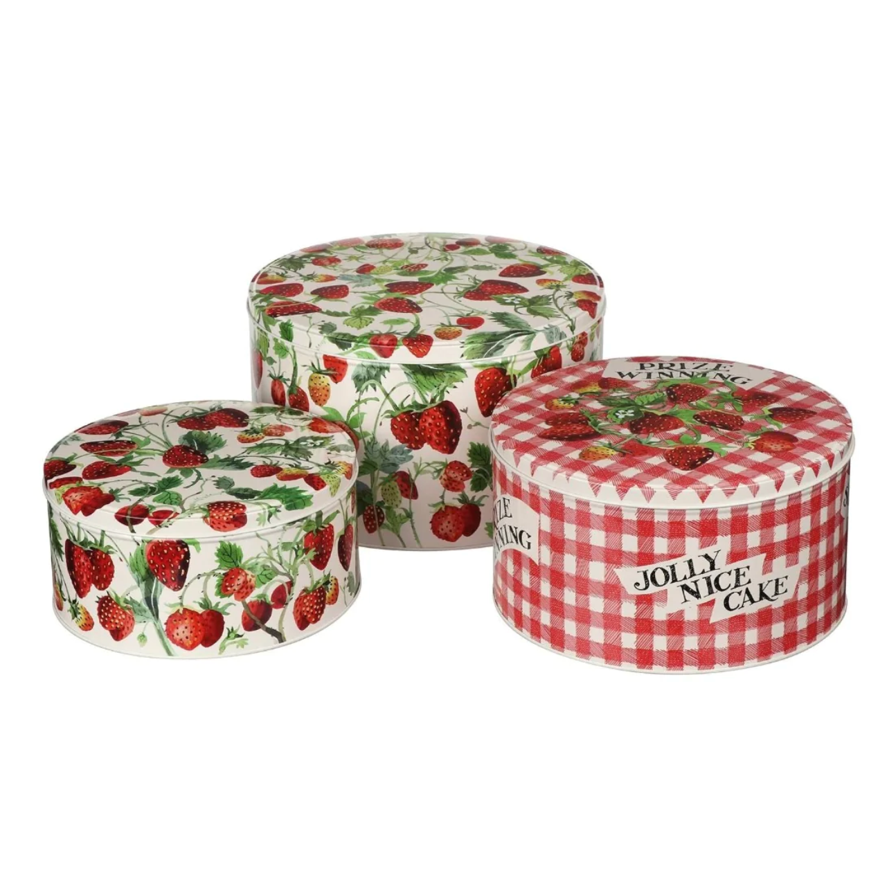 Emma Bridgewater Strawberry Round Cake Tin Large