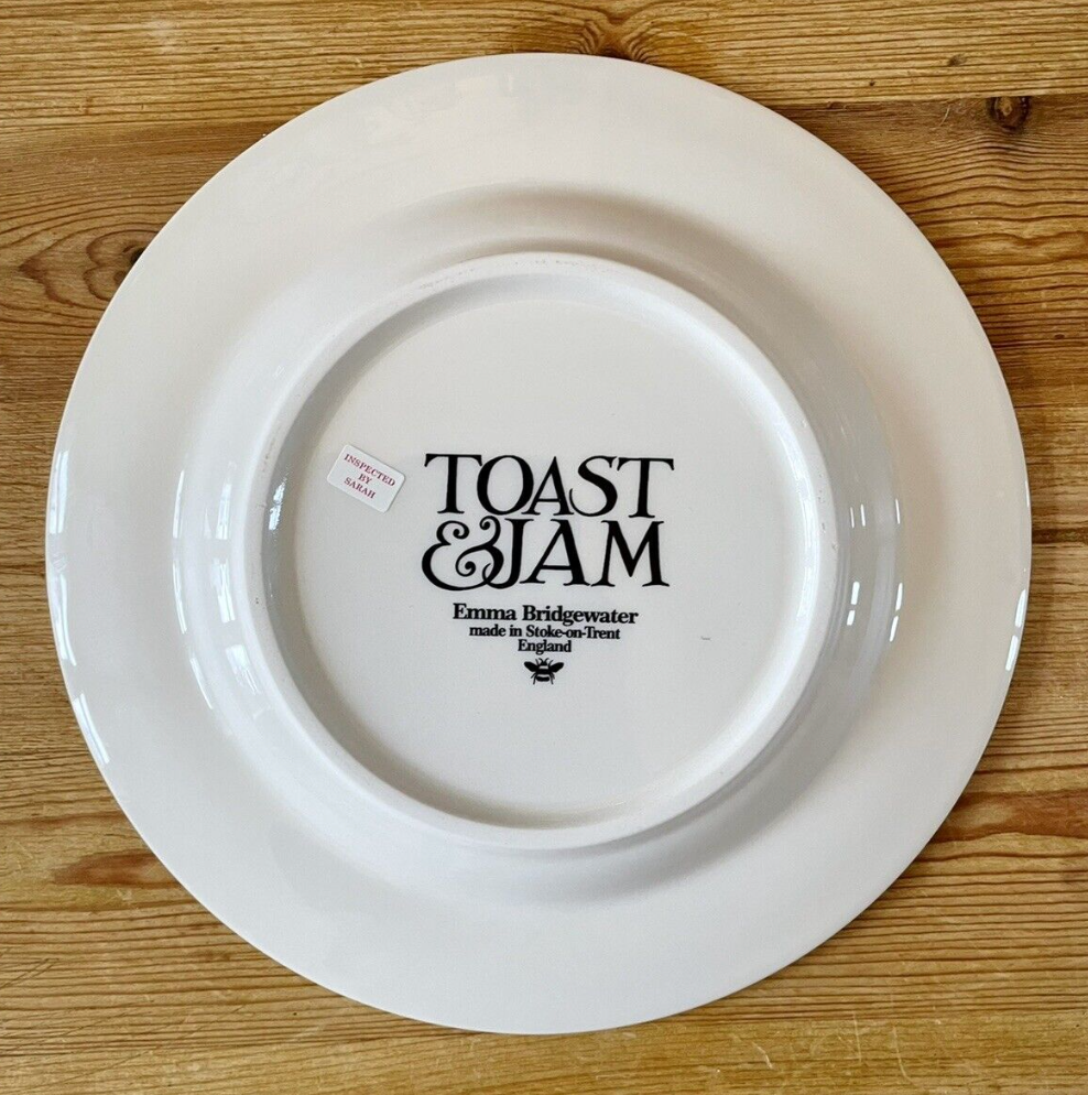 Emma Bridgewater Black Toast and Jam 8 1/2" Plate