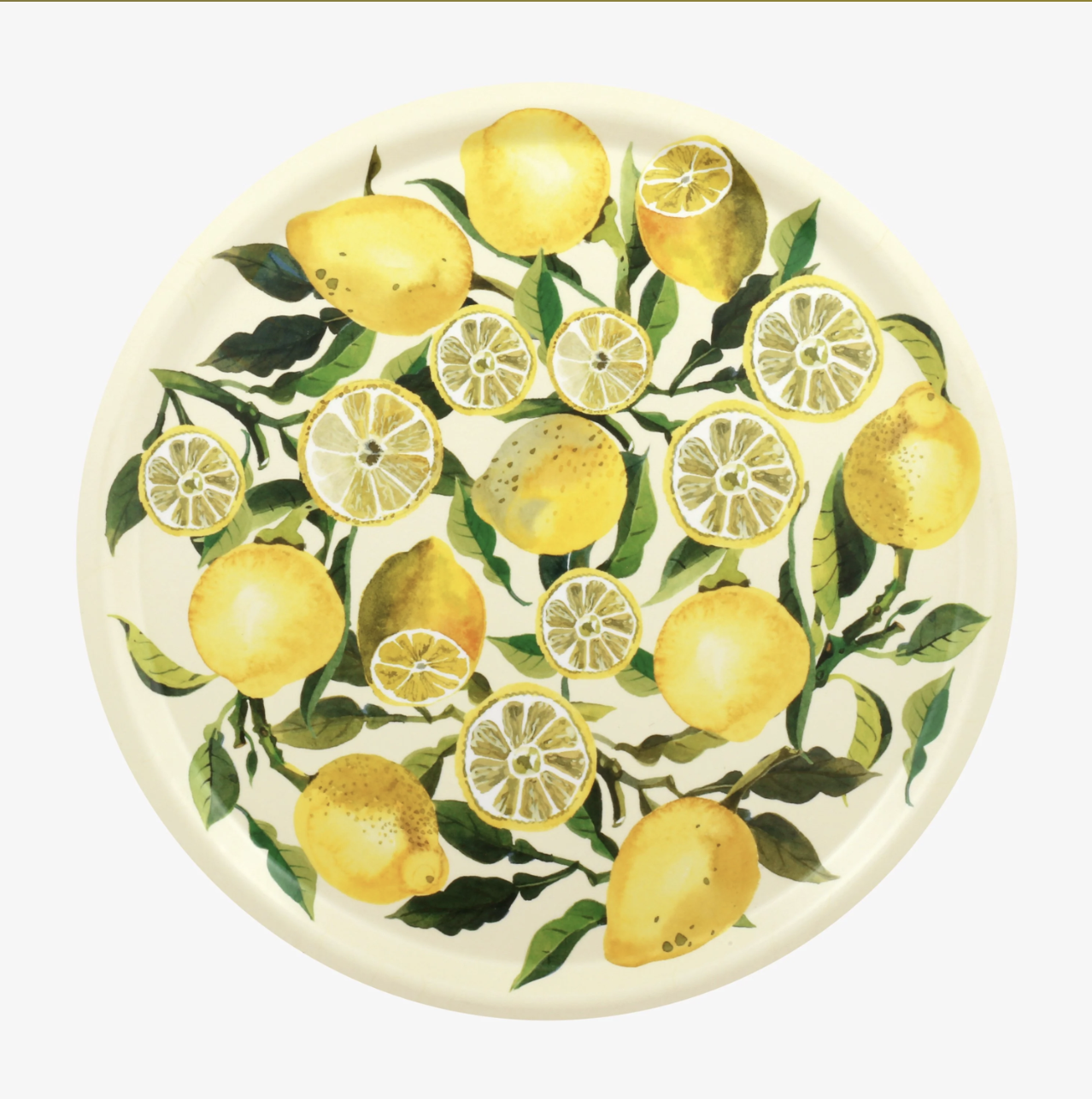 Emma Bridgewater Lemons Round Birch Tray