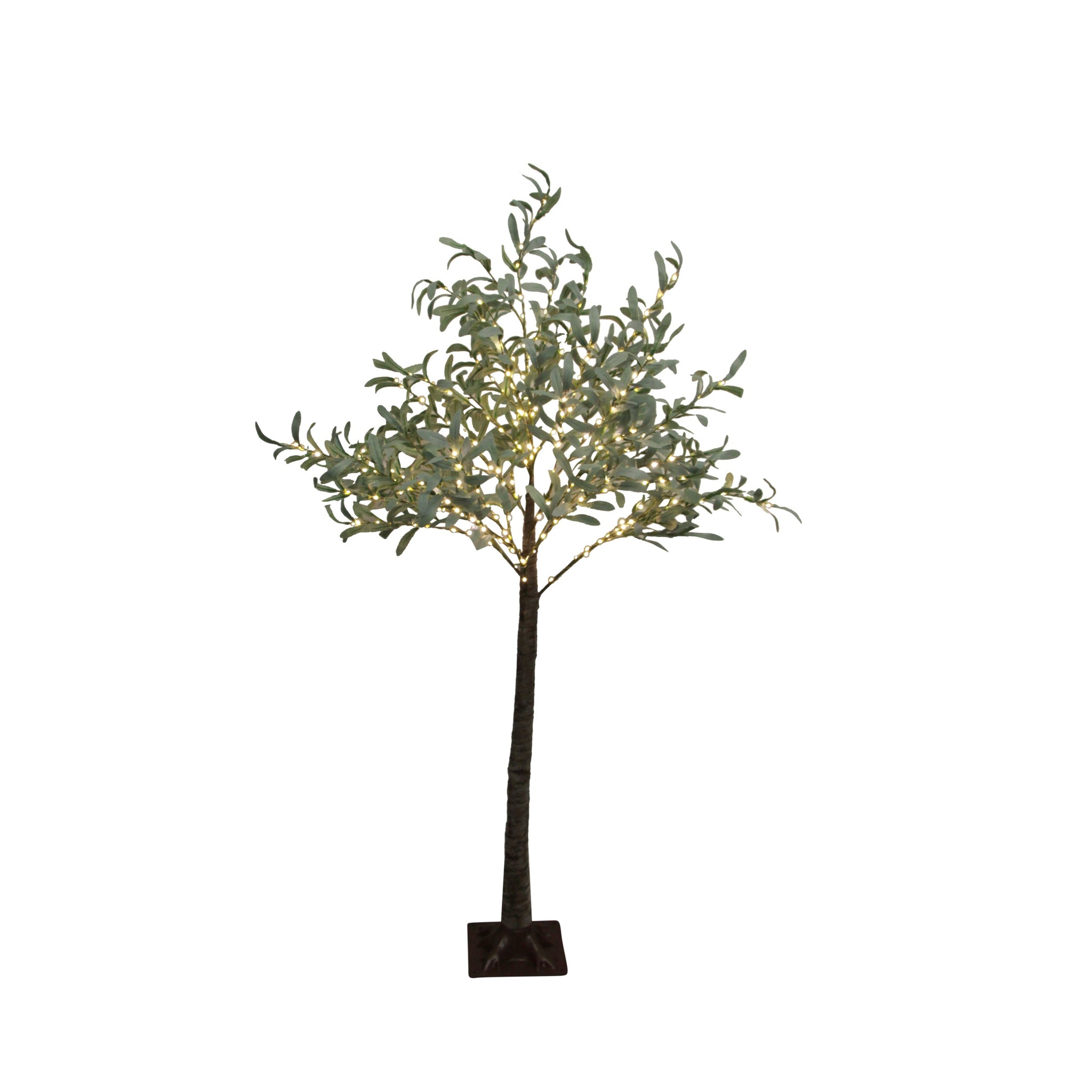 Olive Light Up Tree Medium H160cm