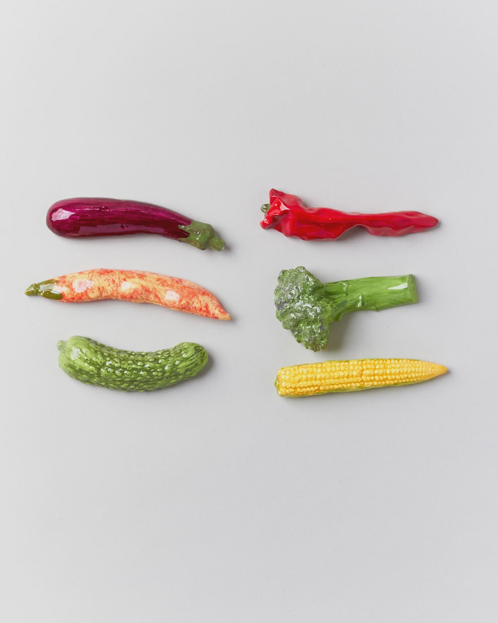 La Galine Vegetables Knife Rest Set of Six Shiny